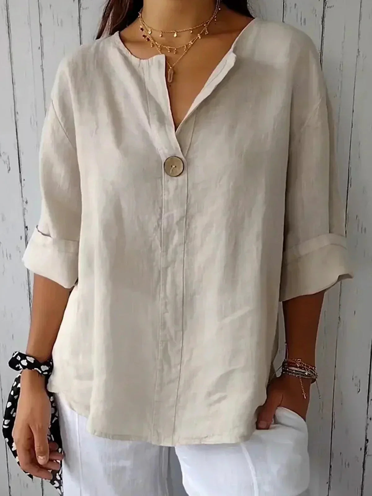 SOFIA™ | V-Neck Blouse