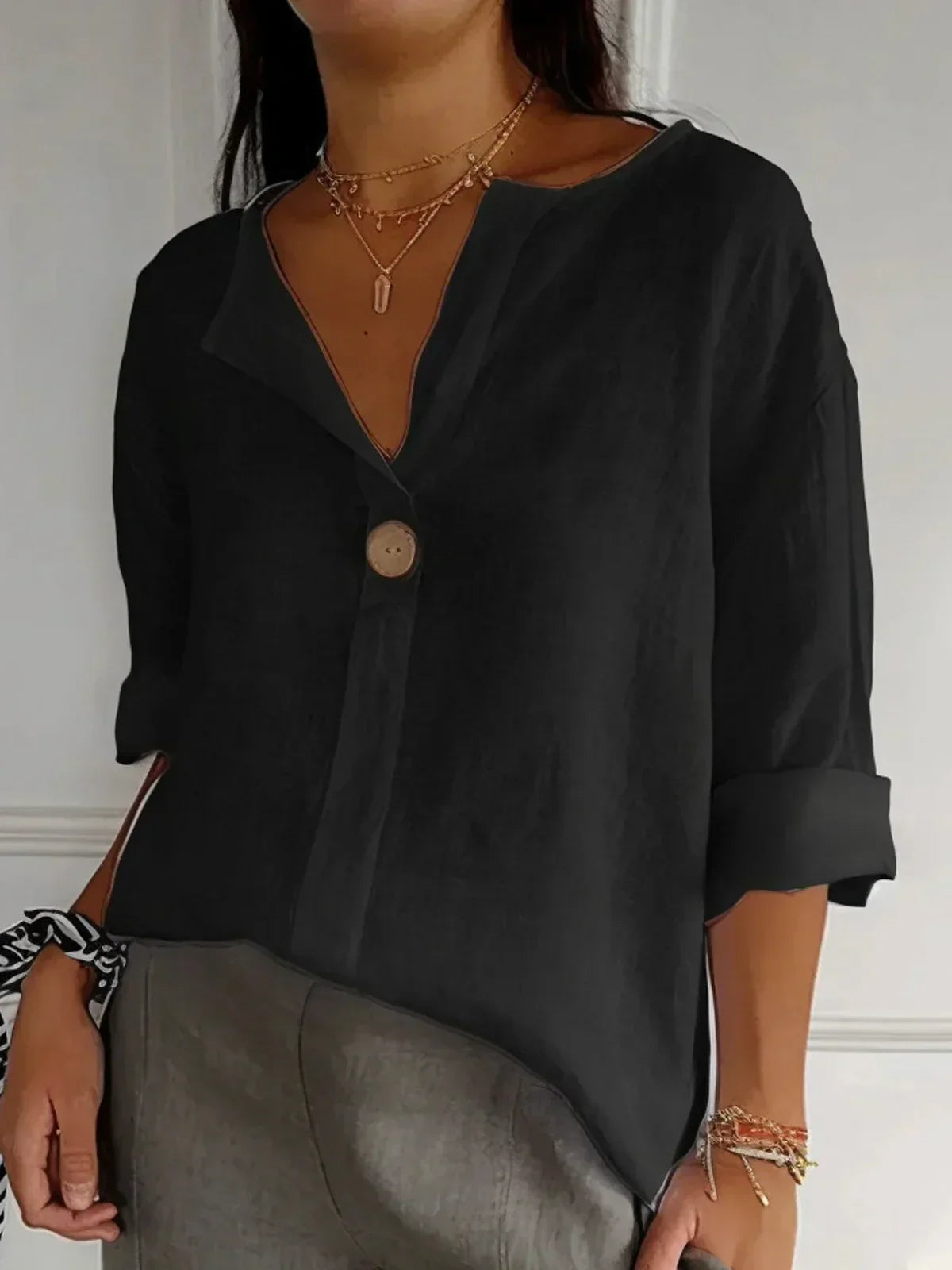 SOFIA™ | V-Neck Blouse