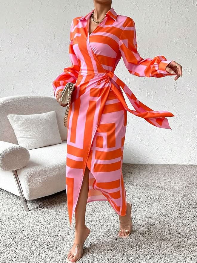 SELENA™ | Printed Wrap Dress