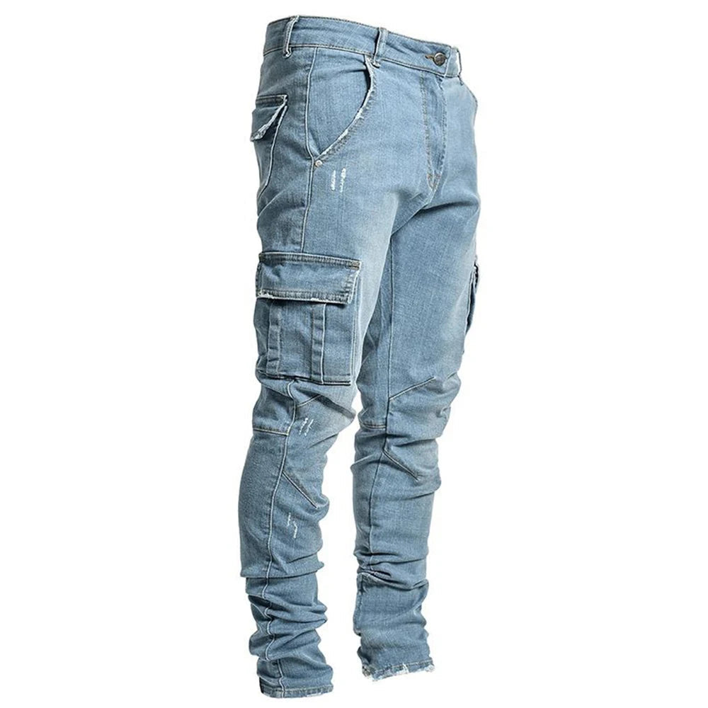 HAMISH | Elastic Multi Pocket Jeans