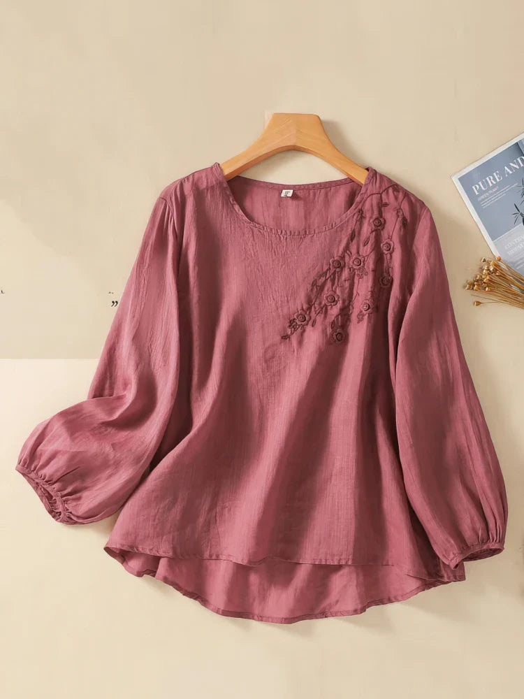 CLAIRE™ | Floral Embroided Blouse