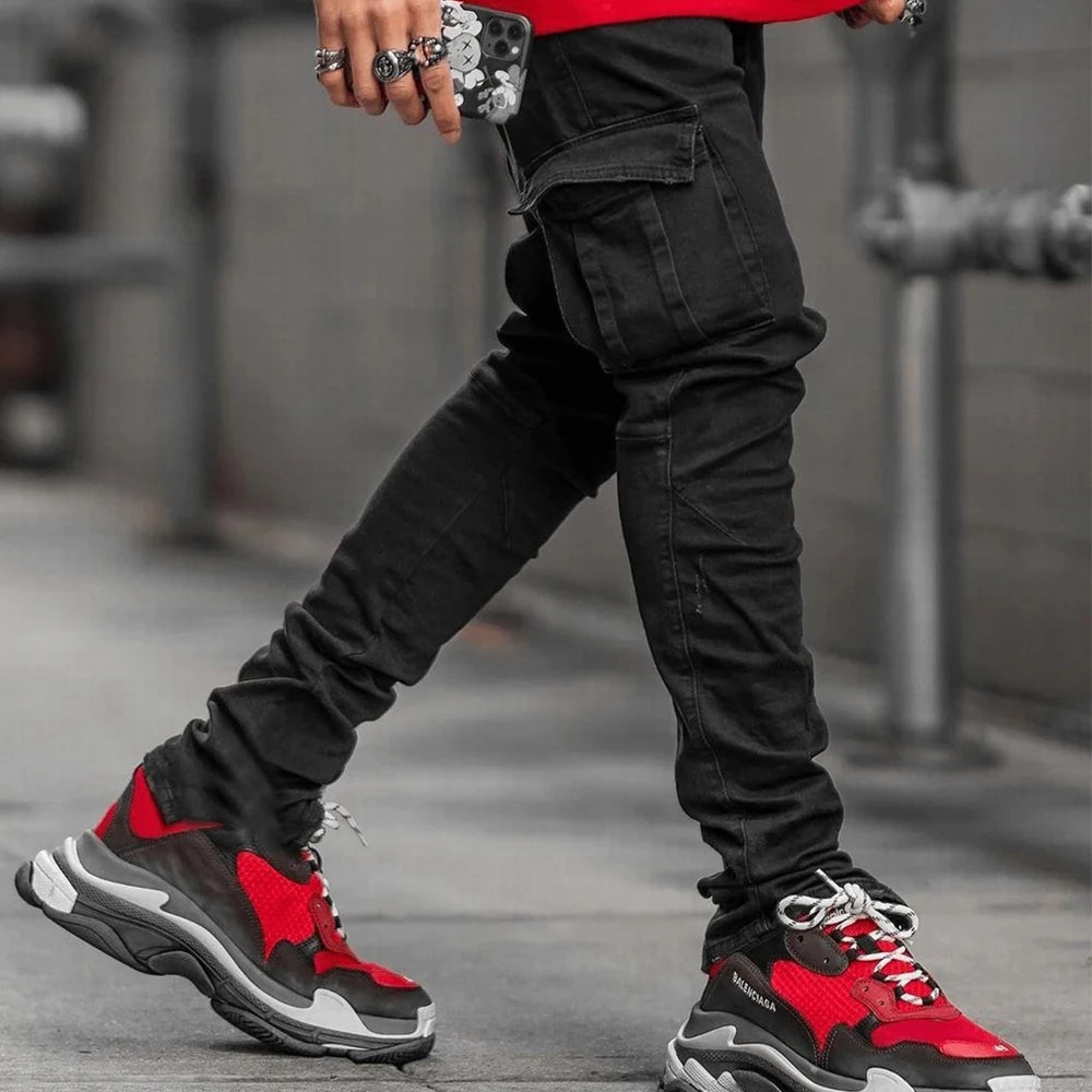 HAMISH | Elastic Multi Pocket Jeans
