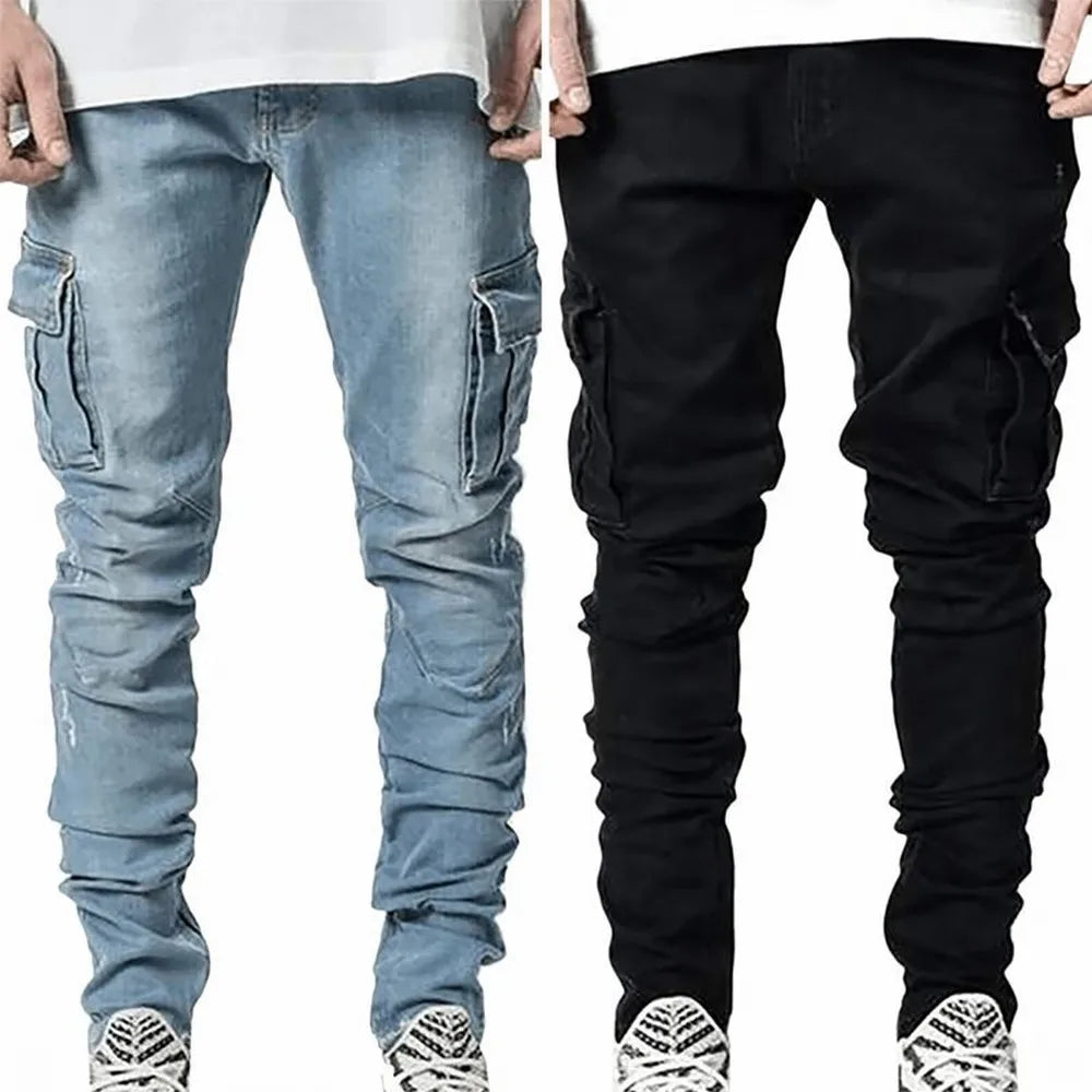 HAMISH | Elastic Multi Pocket Jeans