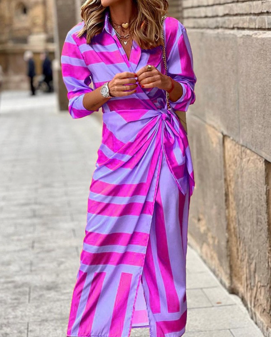 SELENA™ | Printed Wrap Dress