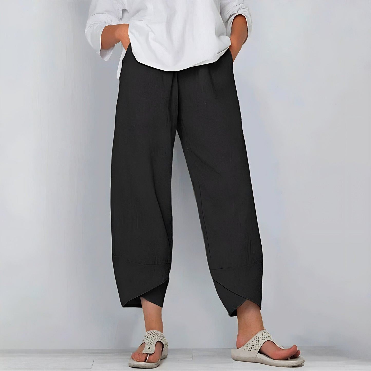 ANNAHâ„¢ | Chic Linen Trousers