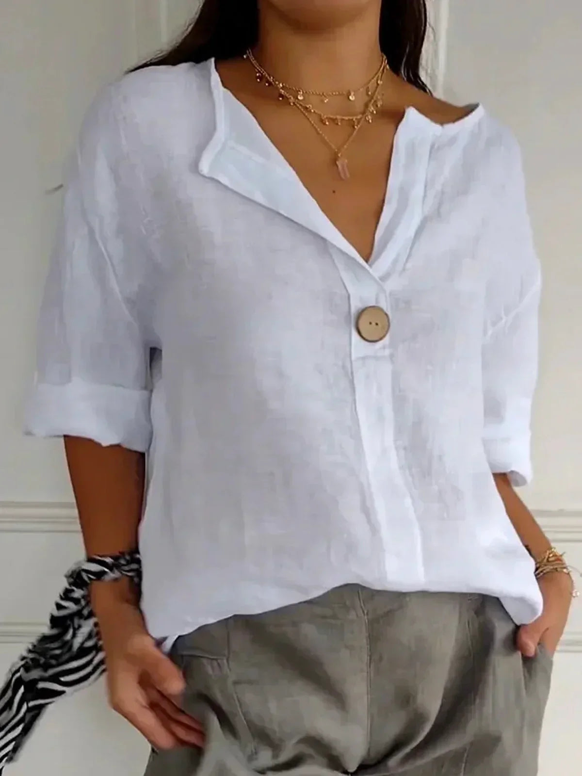 SOFIA™ | V-Neck Blouse