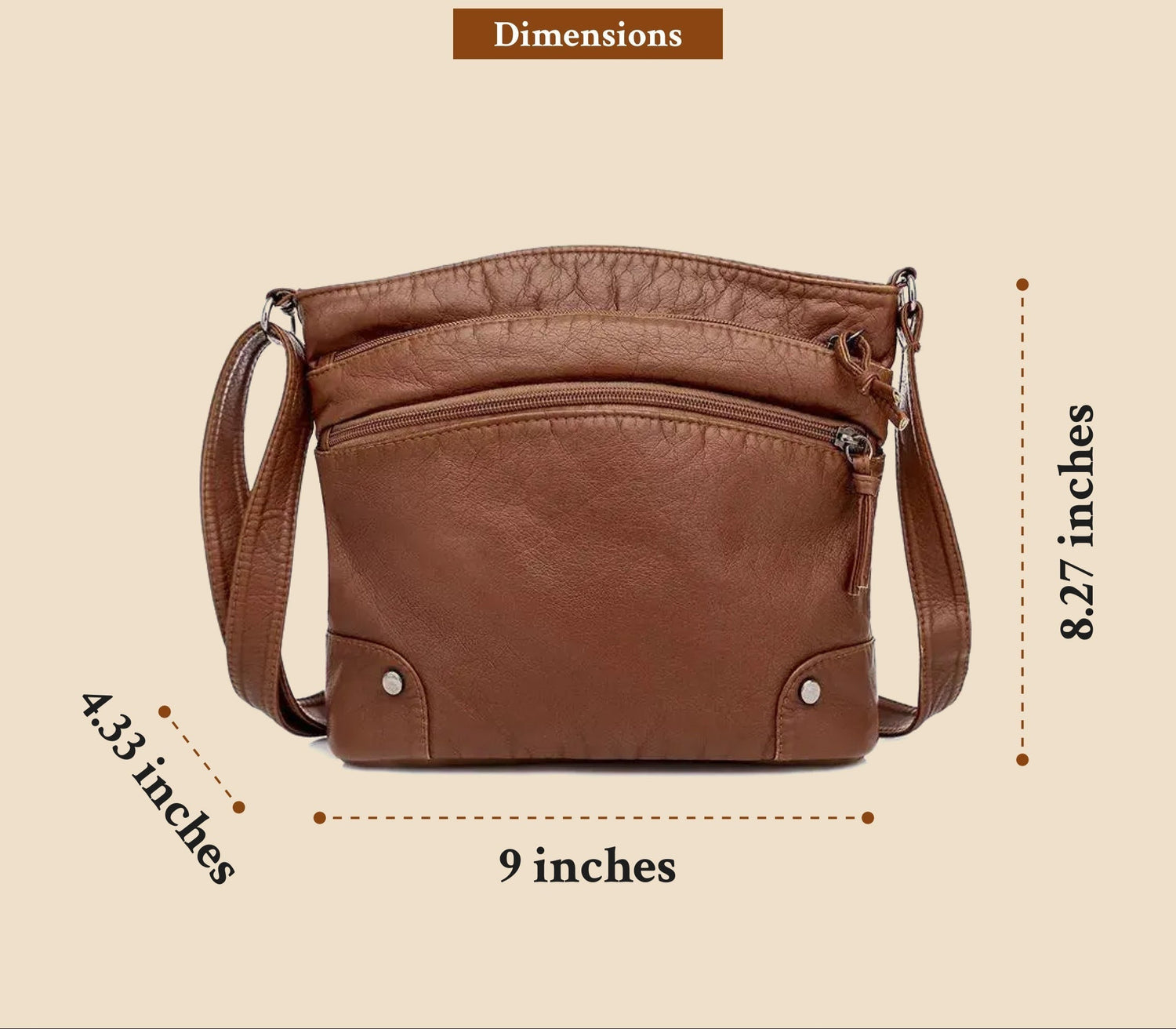 LEATHER HANDBAG