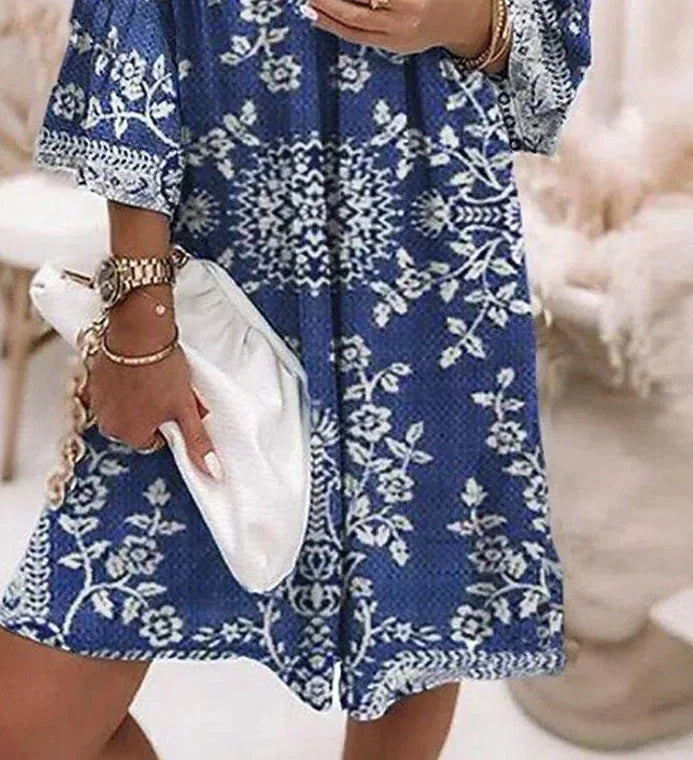 VANESSA™ | V-Neck Mini Dress