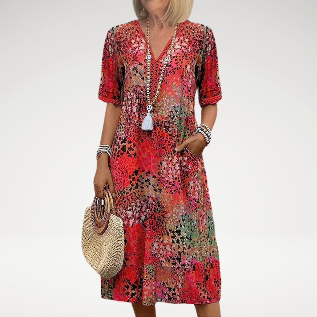 CATARINA™ | Vibrant Midi Dress