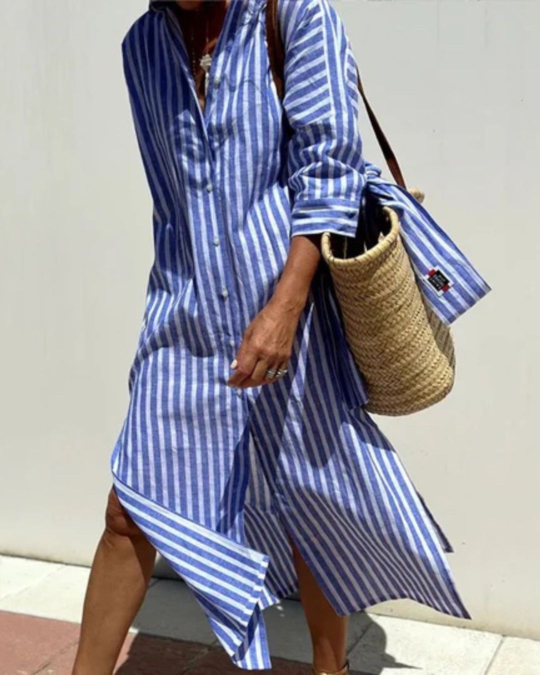 AVERY™ | Striped Shirt Dress