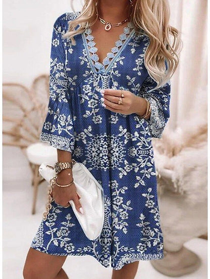 VANESSA™ | V-Neck Mini Dress