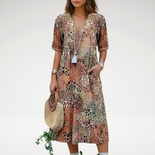 GEORGIA™ | Vibrant Mid Length Dress