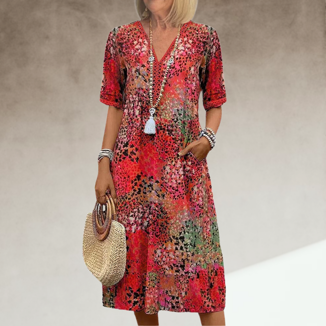 CATARINA™ | Vibrant Midi Dress