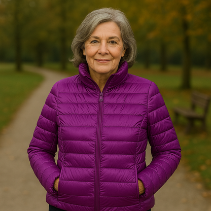 Solen Light Puffer Jacket | Purple