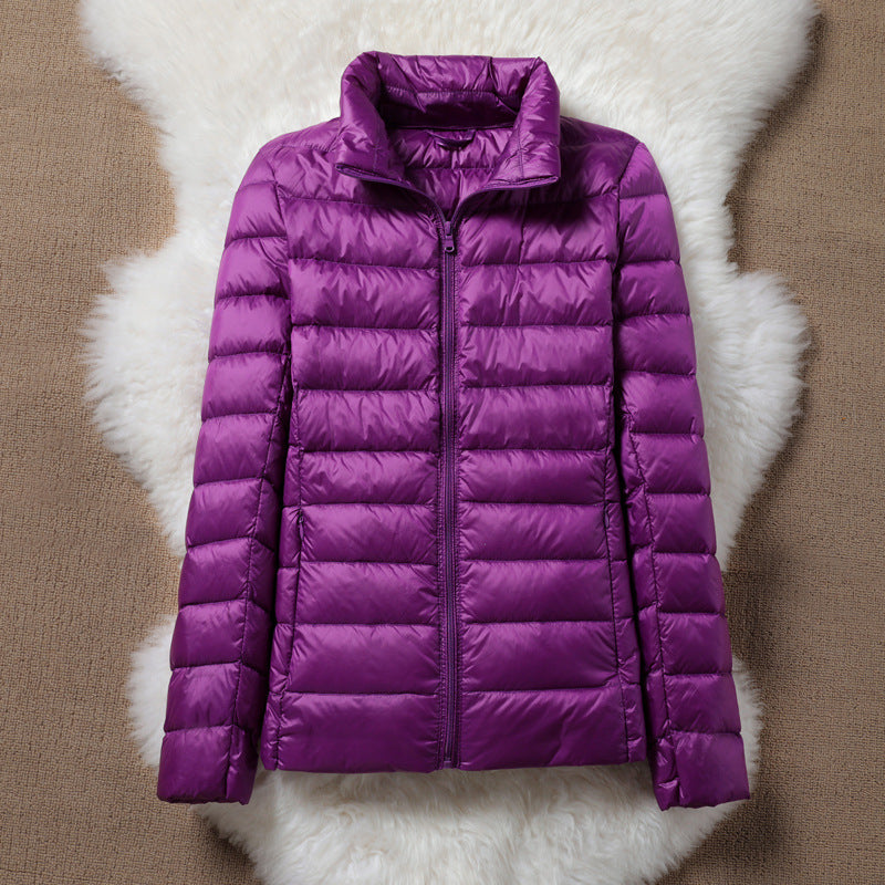Solen Light Puffer Jacket | Purple