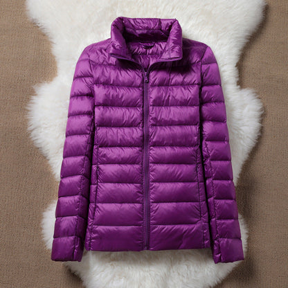 Solen Light Puffer Jacket | Purple