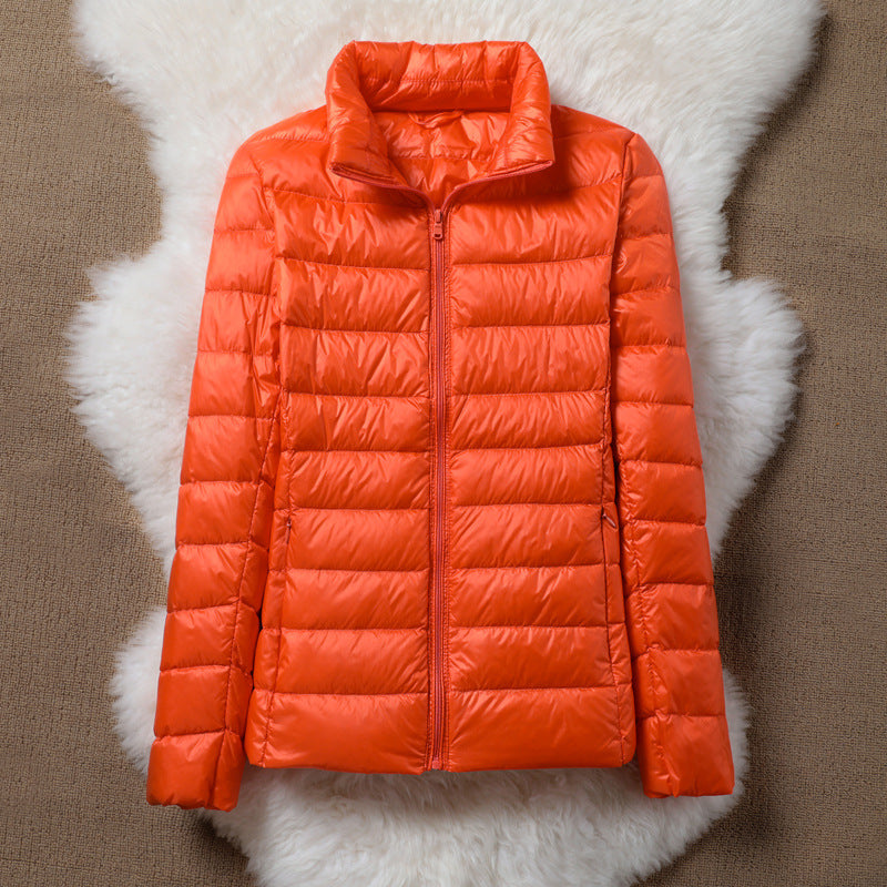 Solen Light Puffer Jacket | Orange