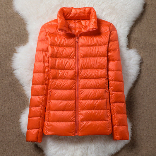 Solen Light Puffer Jacket | Orange