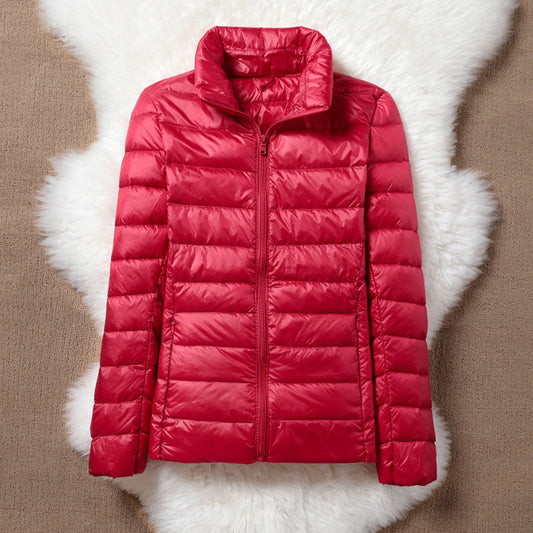 Solen Light Puffer Jacket | Red