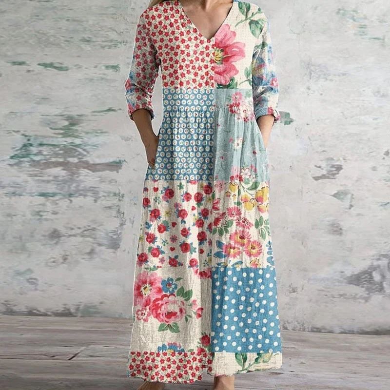 ANGELINA™ | Retro Maxi Dress