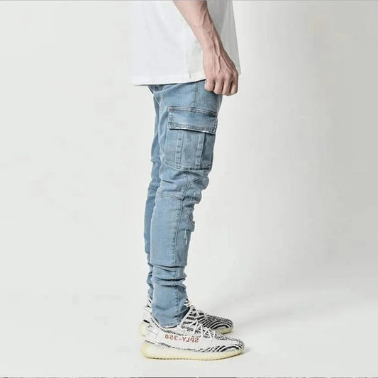 HAMISH | Elastic Multi Pocket Jeans