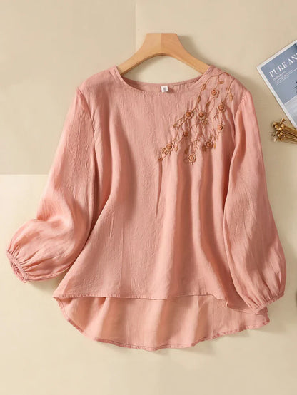 CLAIRE™ | Floral Embroided Blouse