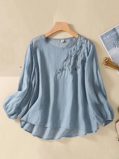 CLAIRE™ | Floral Embroided Blouse