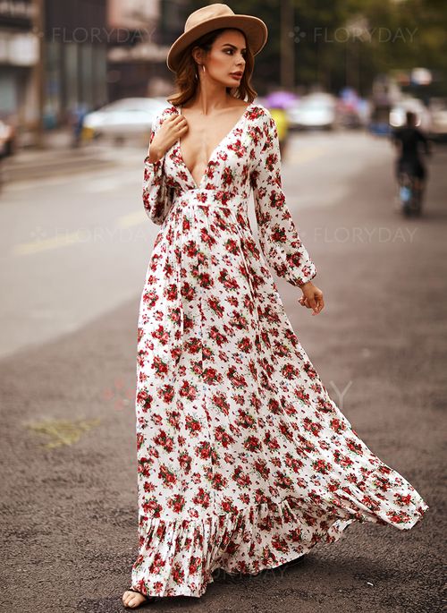 Algie™ - Floral Boho Dress