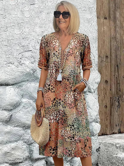 CATARINA™ | Vibrant Midi Dress