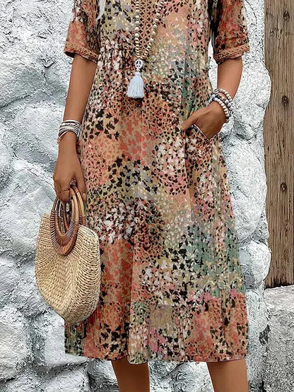 CATARINA™ | Vibrant Midi Dress