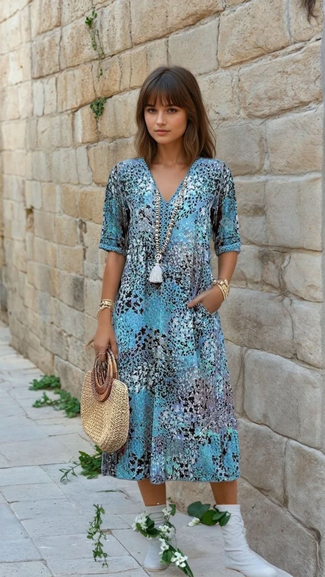 GEORGIA™ | Vibrant Mid Length Dress