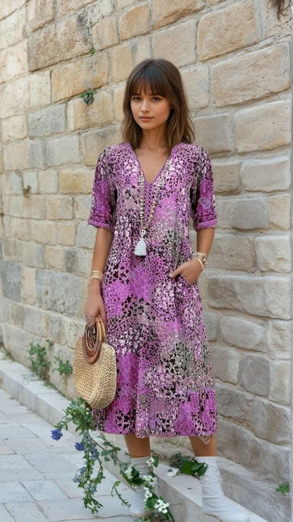 GEORGIA™ | Vibrant Mid Length Dress