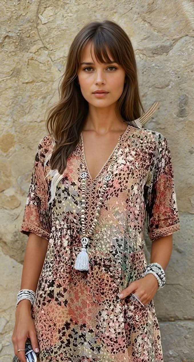 GEORGIA™ | Vibrant Mid Length Dress