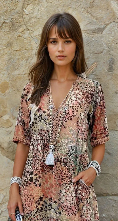 GEORGIA™ | Vibrant Mid Length Dress