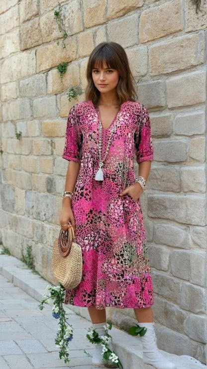 GEORGIA™ | Vibrant Mid Length Dress