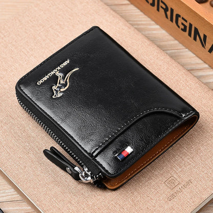 Angus | Zipper Wallet with RFID Protection