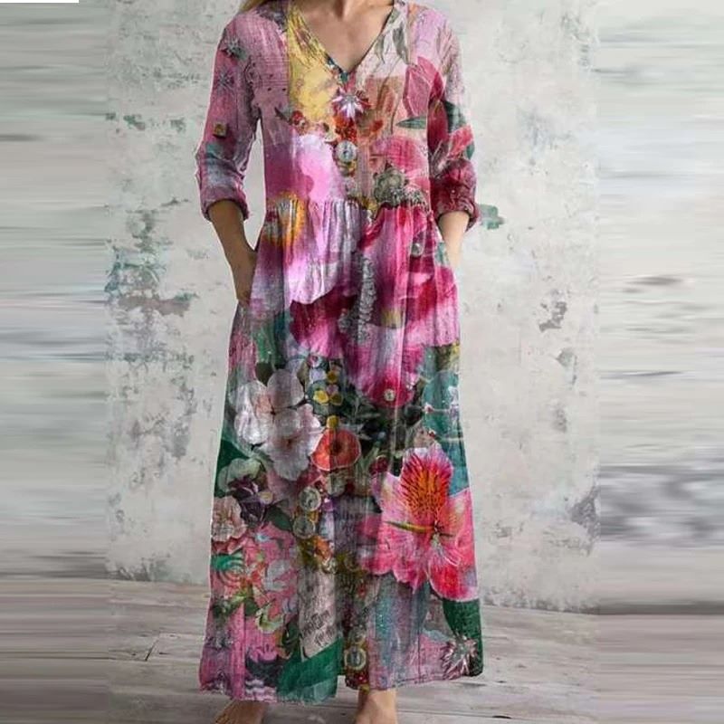 ANGELINA™ | Retro Maxi Dress