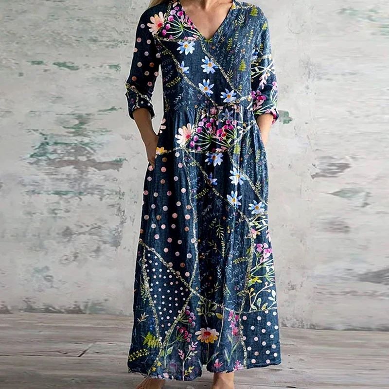 ANGELINA™ | Retro Maxi Dress