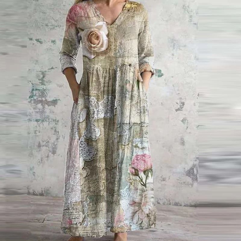 ANGELINA™ | Retro Maxi Dress