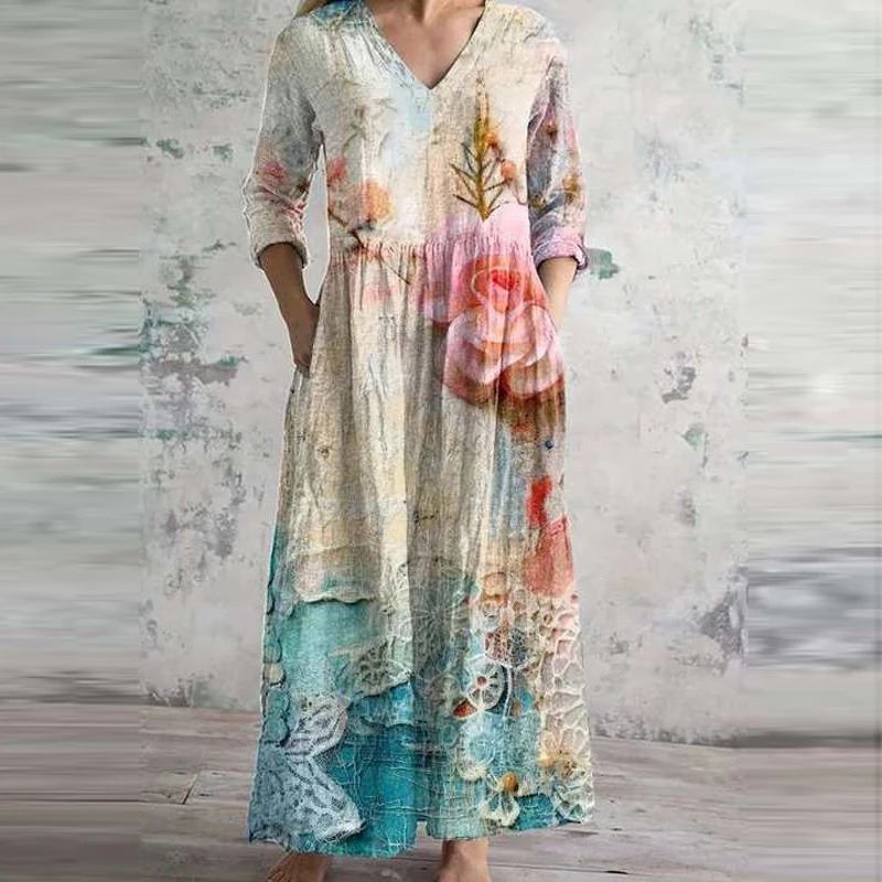 ANGELINA™ | Retro Maxi Dress